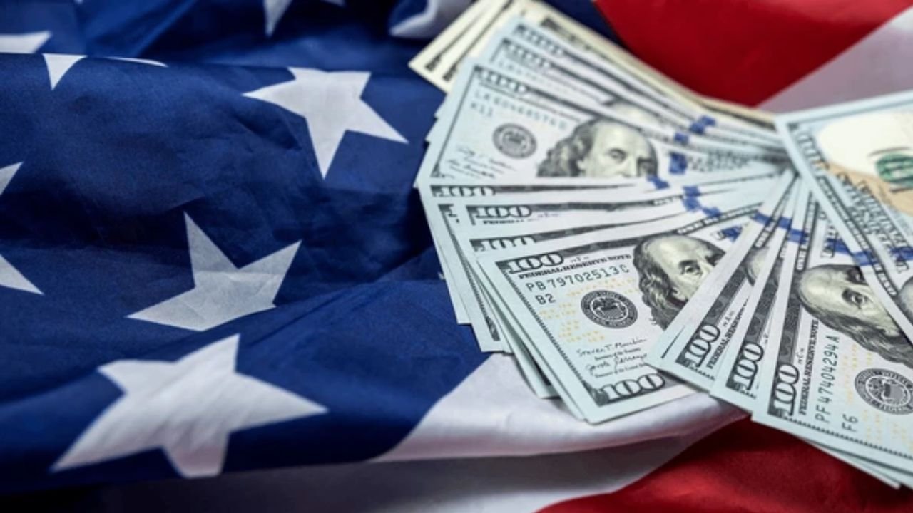 US Flag and Dollar